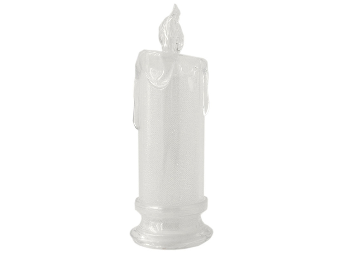 2026 lâmpada de Vela Sem Chama Leve Transparente Perlada, Velas Elétricas Simuladas para Decoração de Mesa e Quarto com Pedestal