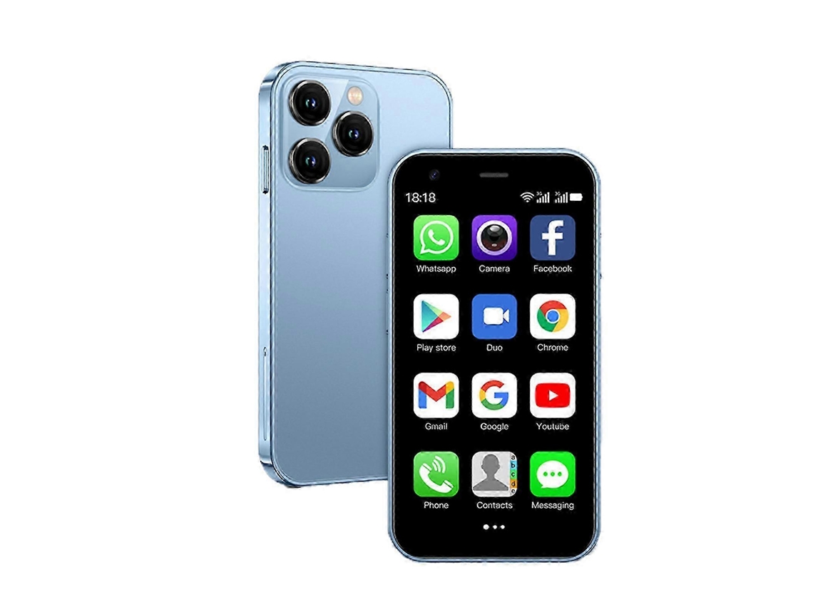 Regalera's Shop-mini Smartphone, O Menor Celular Do Mundo, Celular Android De 3,0 Polegadas, Cor Azul Quente