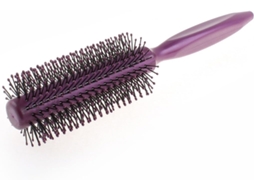 Escova De Cabelo Ondulada Plástico Ruilogod Com Cabo Triangular, Roxa Clara Id B8 55d Dd 7c8 72f