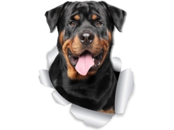 2026 calcomanías de Perro Rottweiler Sonriente 2 Pack Pegatinas 3d para Pared, Baño, Coche Y Parabrisas