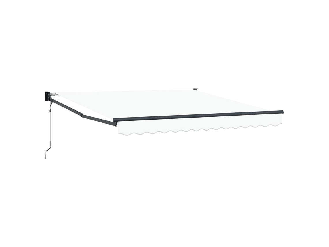 Toldo Retrátil Branco 350x250 Cm Poliéster e Alumínio MAISON EXCLUSIVE