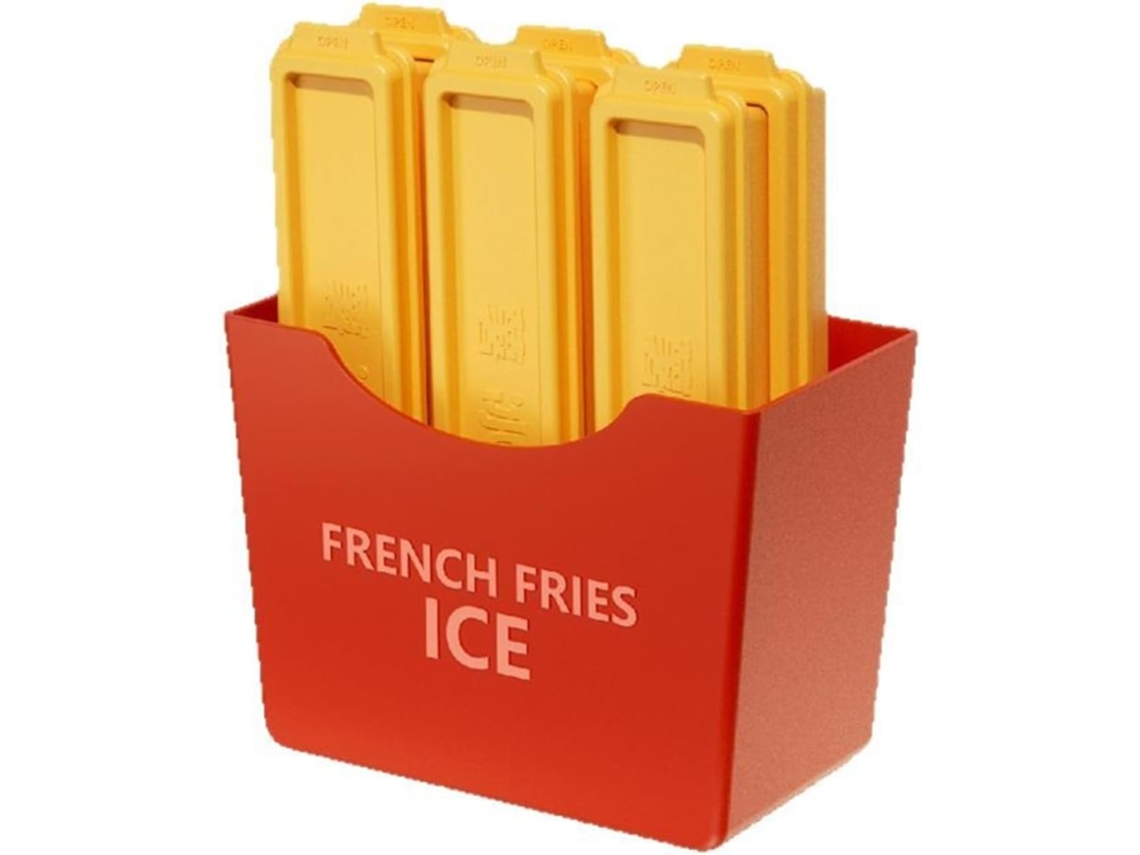 Forma De Gelo Retangular Em Formato De Batata Frita, Feita De Plástico, ...