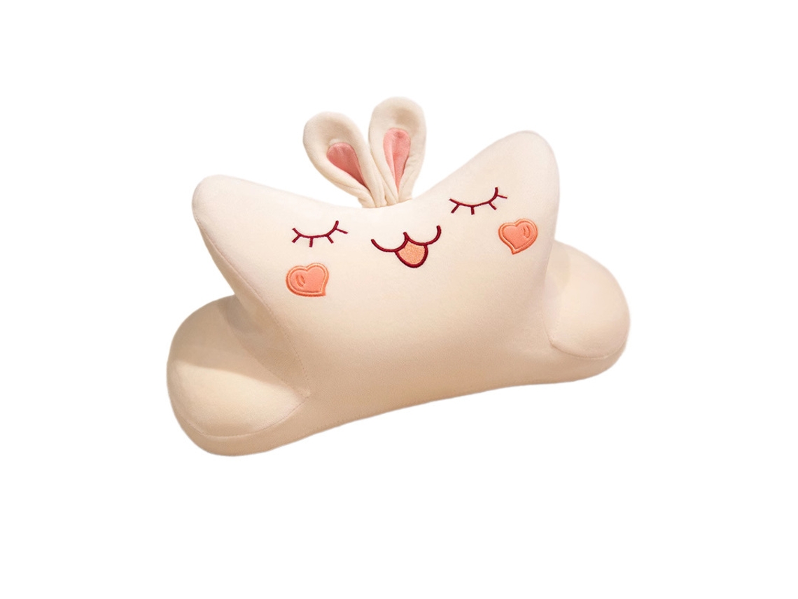 Almofada de Soneca em Espuma Viscoelástica com Capa de Gel, Design Animal Cartoon, Porco Rosa, para Escritório e Estudantes CHABERLU