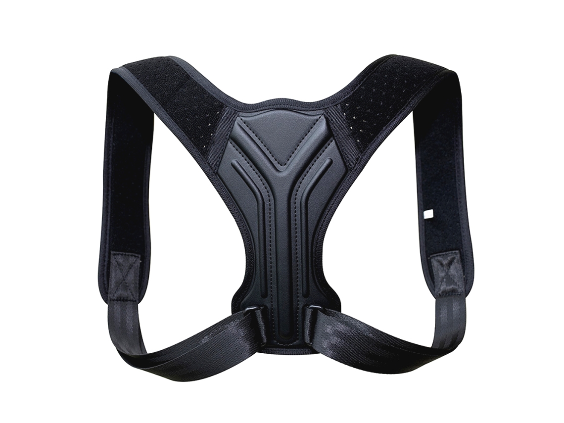 (preto G) Corretor Postural Com Alças Ajustáveis Para O Pescoço E As Costas E Suporte.