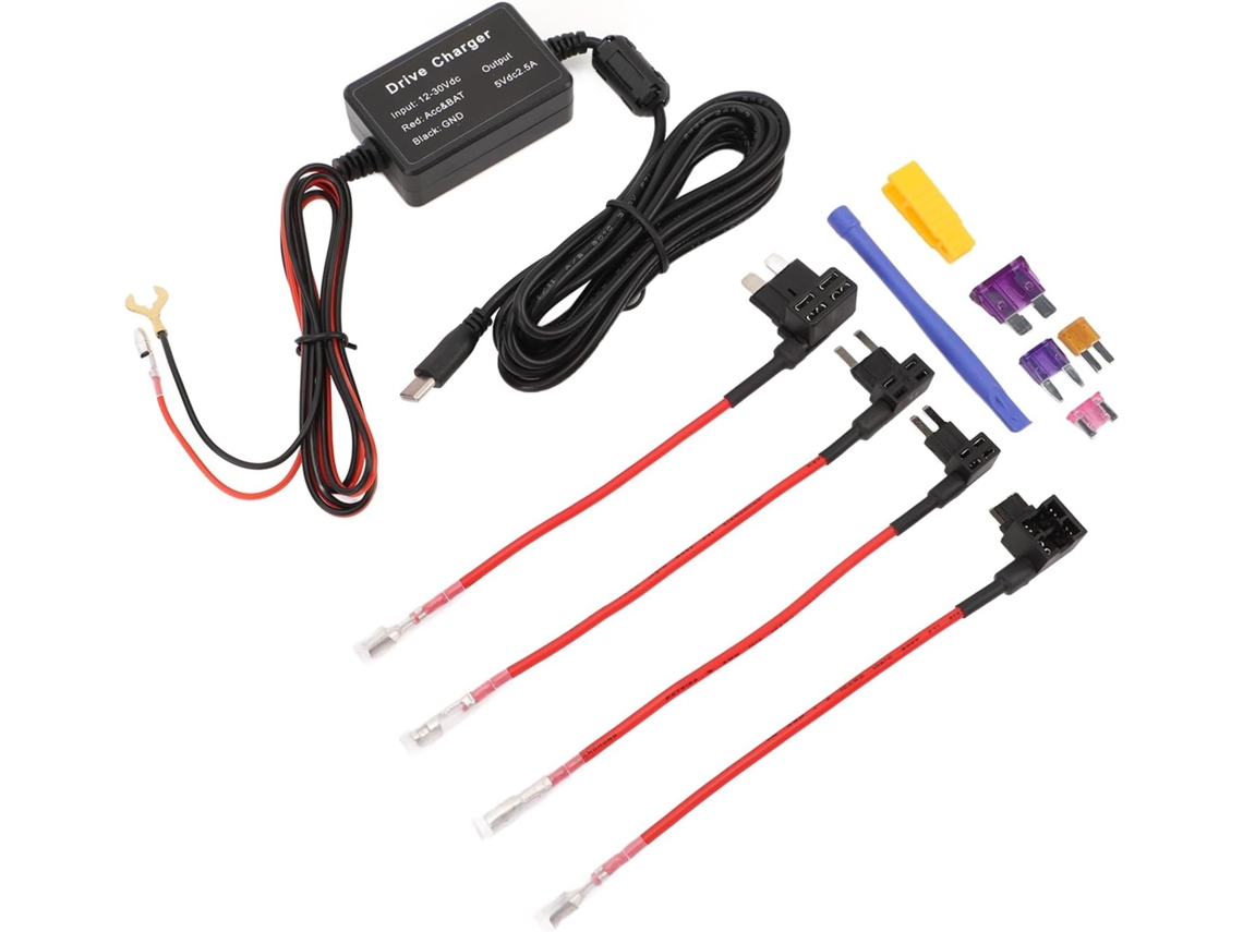 Kit De Cabo Câmerakit Fil Dur Usbkit Câmera Do Tipo Ccaméras Tableau Bord K 12v-30v A 5v Com Baixa Tensão