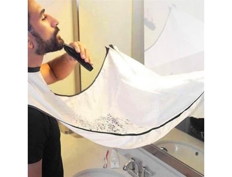 Bemsm Tabuleiro De Barba Avental De Barba Avental De Barbeiro Cape De Barba Com Ventosa Branco