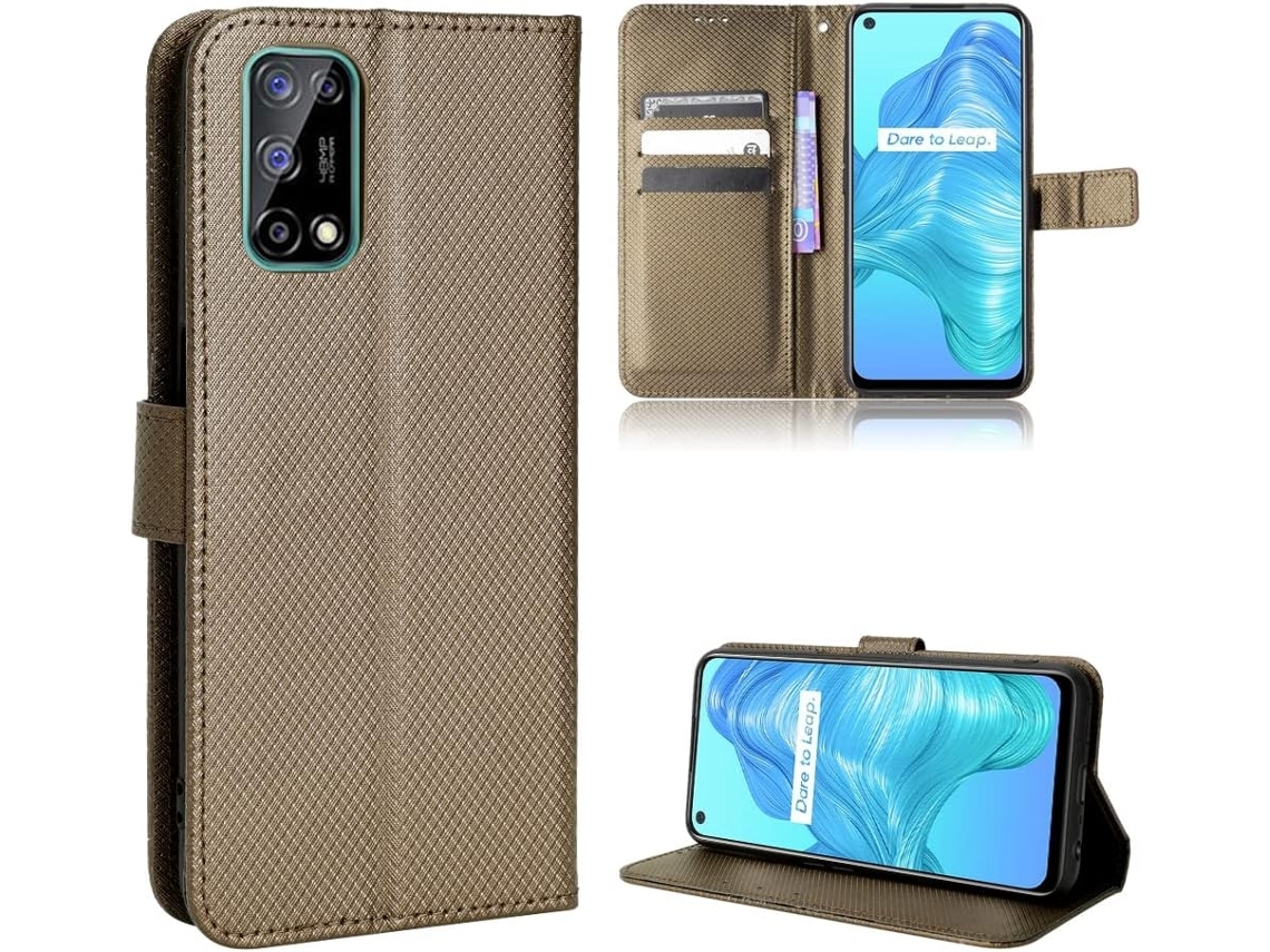 Capa Antichoque Função para Realme Realme 7 5g Hongwe. Pele Magnética1