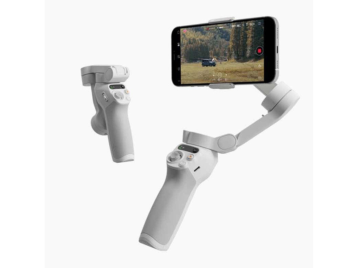 Cinzadji Osmo Mobile Se Estabilizador Gimbal 3 Eixos Dobrável Fixação Magnética Liberação Rápida Rastreamento 5.0 Smartphone