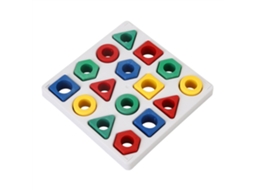 Puzzle De Formas Geométricas De Madeira Brinquedo Educativo De Classificação Por Forma E Cor Para Crianças Meninos E Meninas
