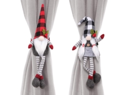 Conjunto De 2 Prendedores De Cortina Natalinos Com Boneco De Neve Aquaforge