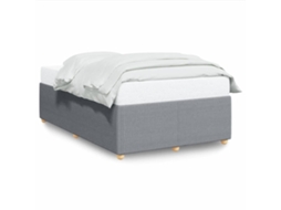 Estrutura de Cama sem Colchão de Tecido Cinzento Claro MAISON EXCLUSIVE (120x200 cm)