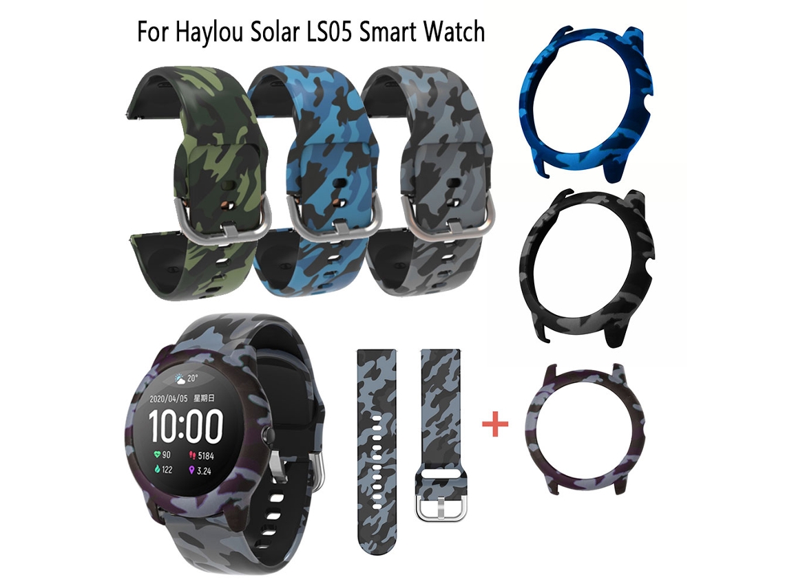 Capa E Pulseira De Silicone Compatível Com Smartwatch Solar Ls05