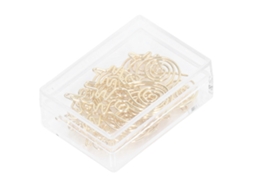 Conjunto De 100 Clipes De Papel Para Arquivos Com Revestimento Dourado Antiferrugem E Resistente Ao Desbotamento. Aquaforge