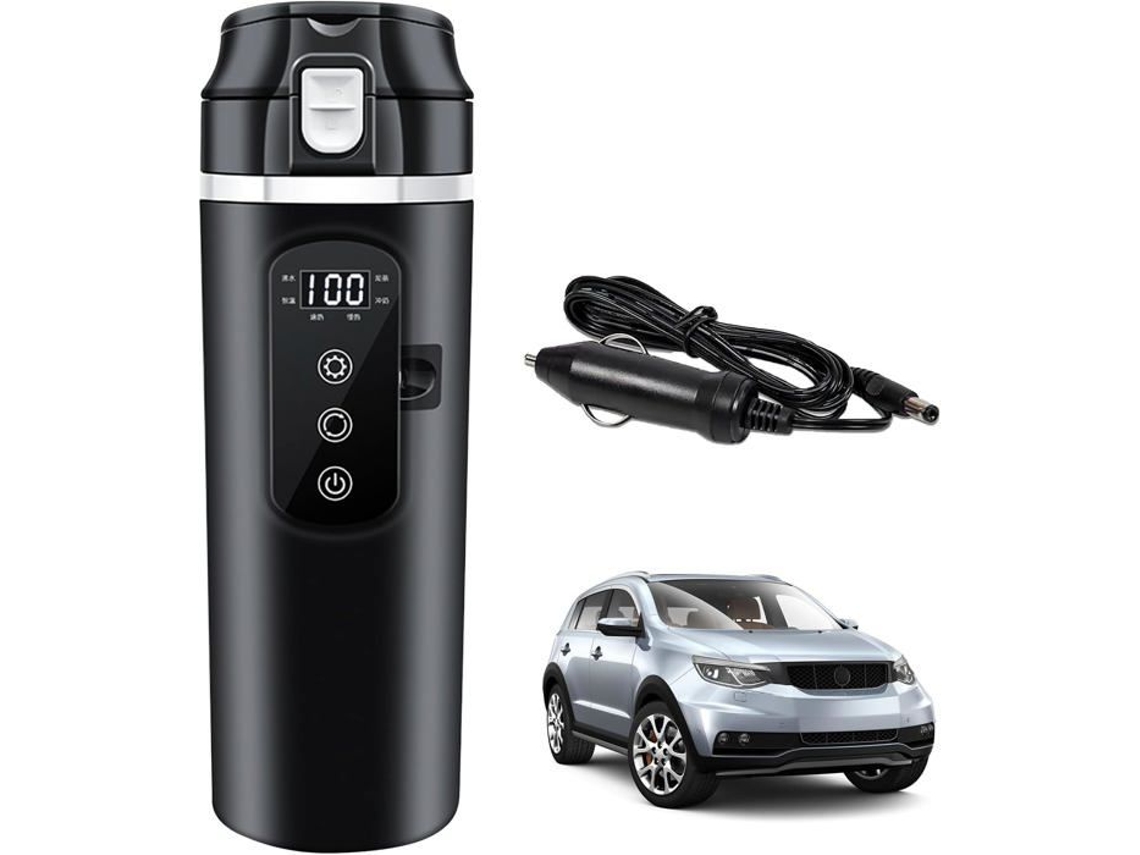 Chaleira Elétrica de Viagem 500Ml 12V-24V Chaleira de Aquecimento Chaleira Portátil para Carro CHOUMICHA SAVEURS FRANCE AGRO