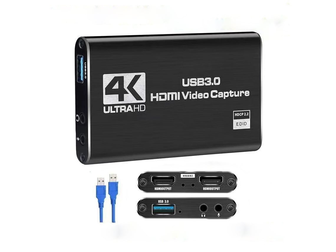 Placa de Captura de Vídeo HALINUIA Usb 3.0 para Hdmi 1080p (gravação de Jogos)