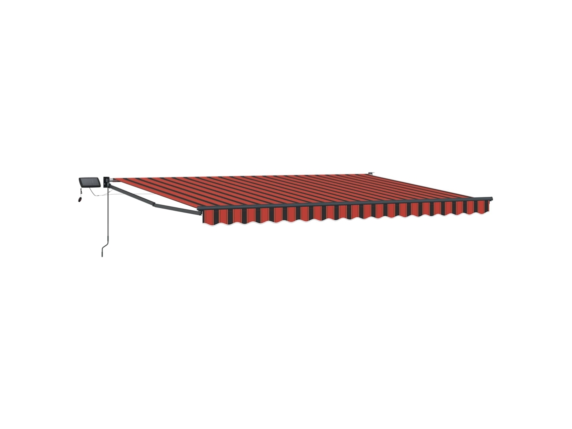 Conjunto 1 Sombra De Sol Externa Vidaxl Laranja Poliéster (4,5 × 3 M)