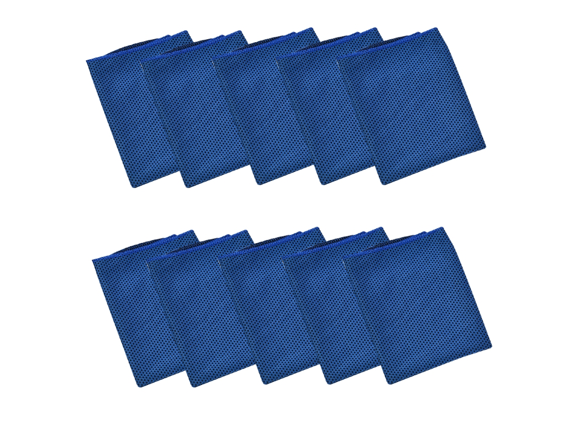 Conjunto de Toalha NEVEANCE Refrescantes Pescoço Macias Respiratórias Poliéster Azul - 2pcs (30x90cm)