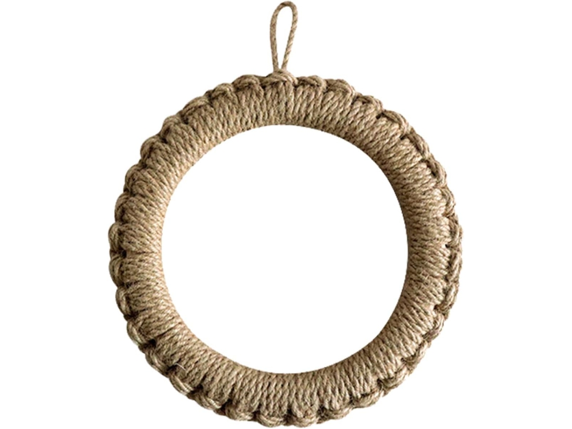 Trivet De Juta Tecido Tamanho Médio, Resistente Ao Calor, Suporte Para Panelas, Almofada Cozinha Proteção Mesa