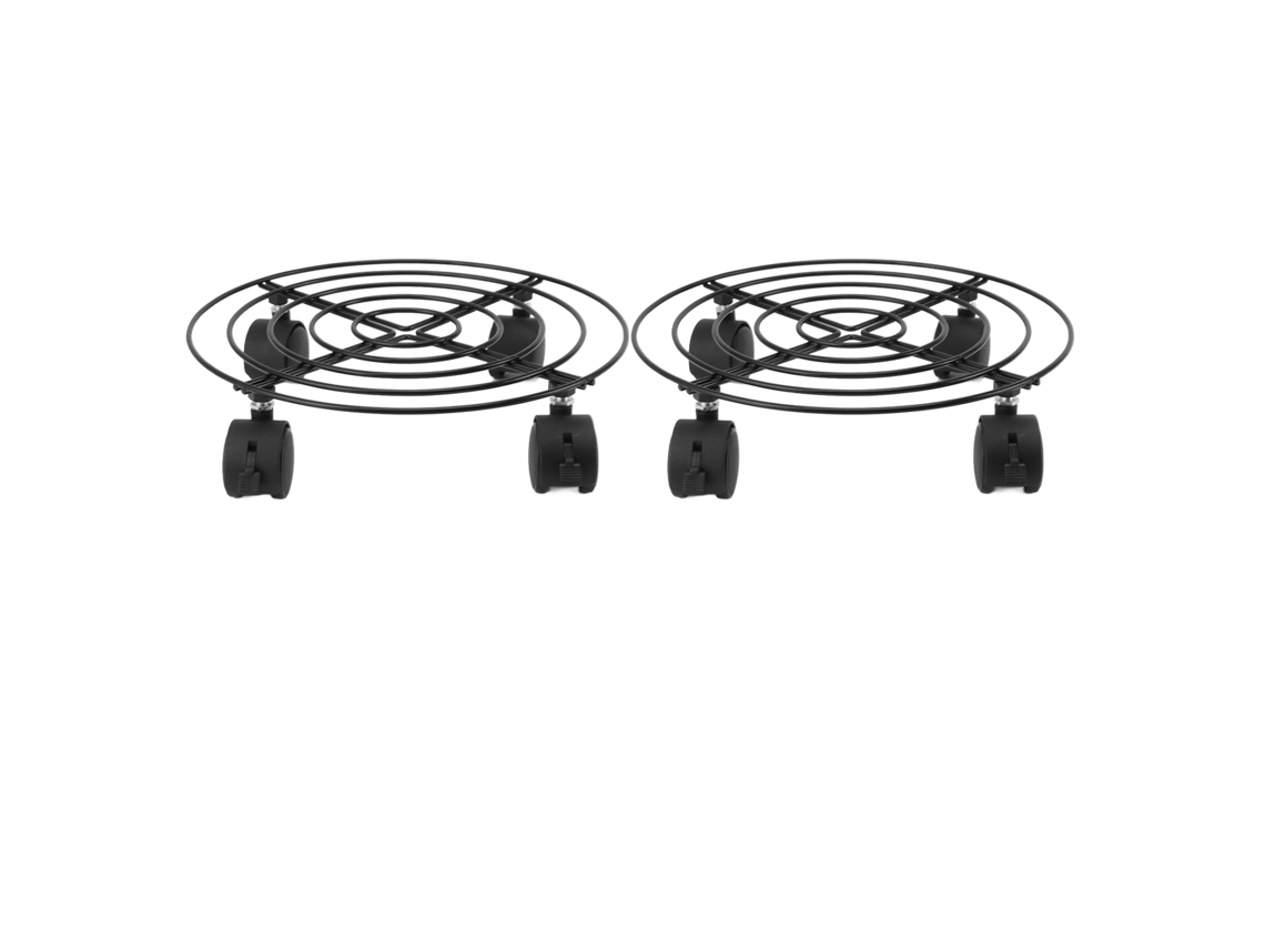 Pcs Outdoor Plant Dolly Com Rodas Traváveis Ferro E Pvc Alta Carga Rolamento Base De Suporte De Planta Para Plantas Grandes