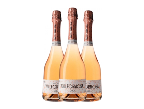 Espumante rosé VALLFORMOSA Gala Rosé Brut Cava (0.75 L - 3 Unidades)