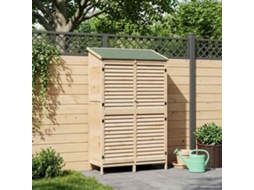 Vidaxl Galpão De Jardim Com Telhado Natural 106 X 56 X 176,5 Cm