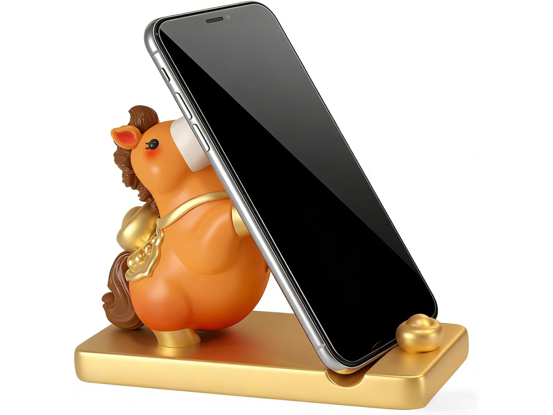 Suporte De Mesa Para Celular Com Design De Cavalo.