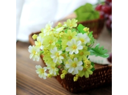 Flor Artificial Margarida Simulada 28 Unidades Decorativa Ambientalmente Amigável S/MARCA
