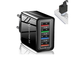 Carregador Usb c 4 Portas, Suporte Qc 3.0
