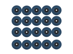Conjunto De 20 Discos Lixa Planos 75mm