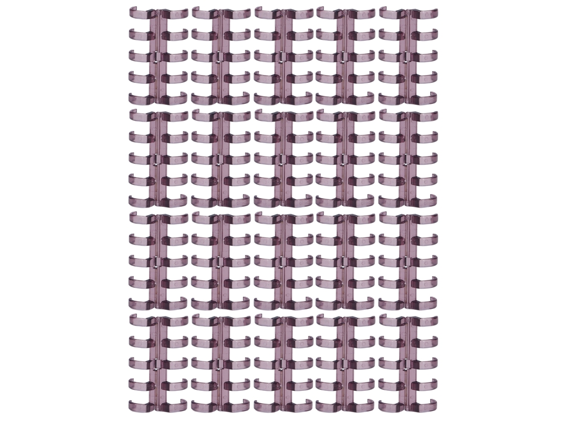 20 Anéis De Encadeamento Segmentados De 11mm Para 60 Folhas Materiais De Escritório Roxo