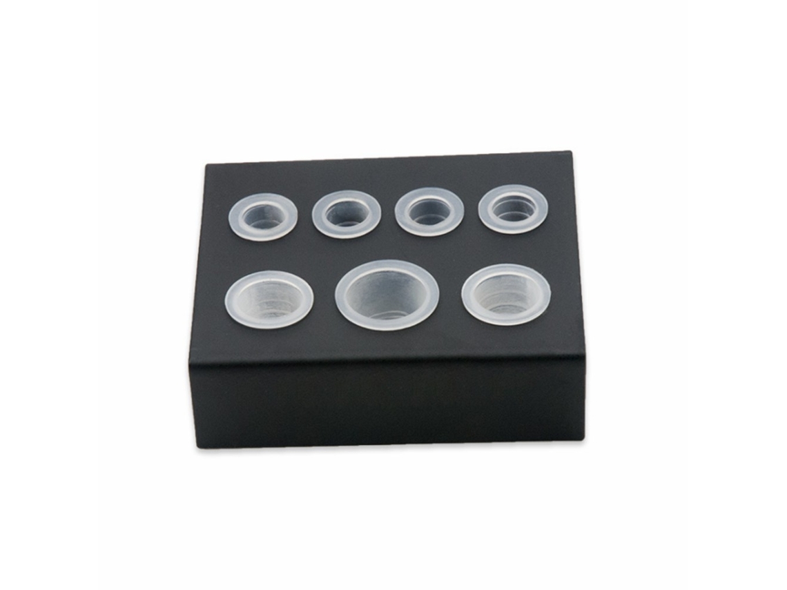 Suporte Copo Tinta Tatuagem Inox 7 Buracos Pigmento