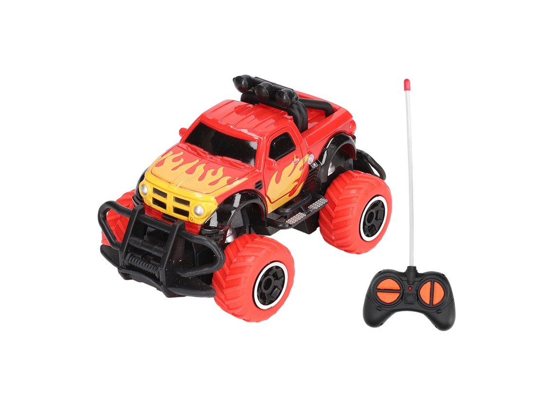 Ats coche Rc de Off Road 1:43 com Para choques Resistentes, Presente de Aniversário para Crianças de 3+ Anos Vermelho