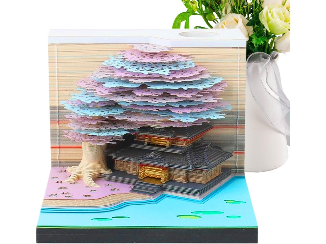 Calendário 3d em Papel, Bloco de Notas com na e para CHABERLU