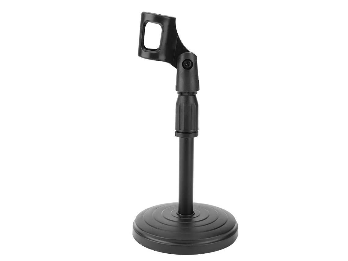 Suporte de mesa ajustável e removível para microfone com clipe AQUAFORGE
