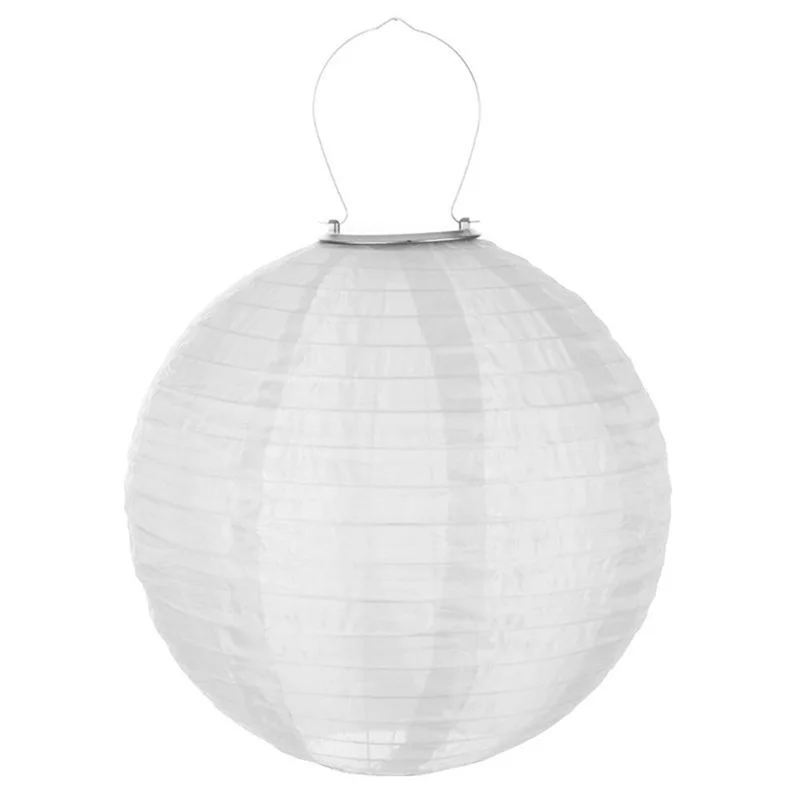 Lanterna De Exterior Yuysan Solar Led Suspensa Para Jardim Caminho Festa Branco 20cm 8 Polegadas Impermeavel