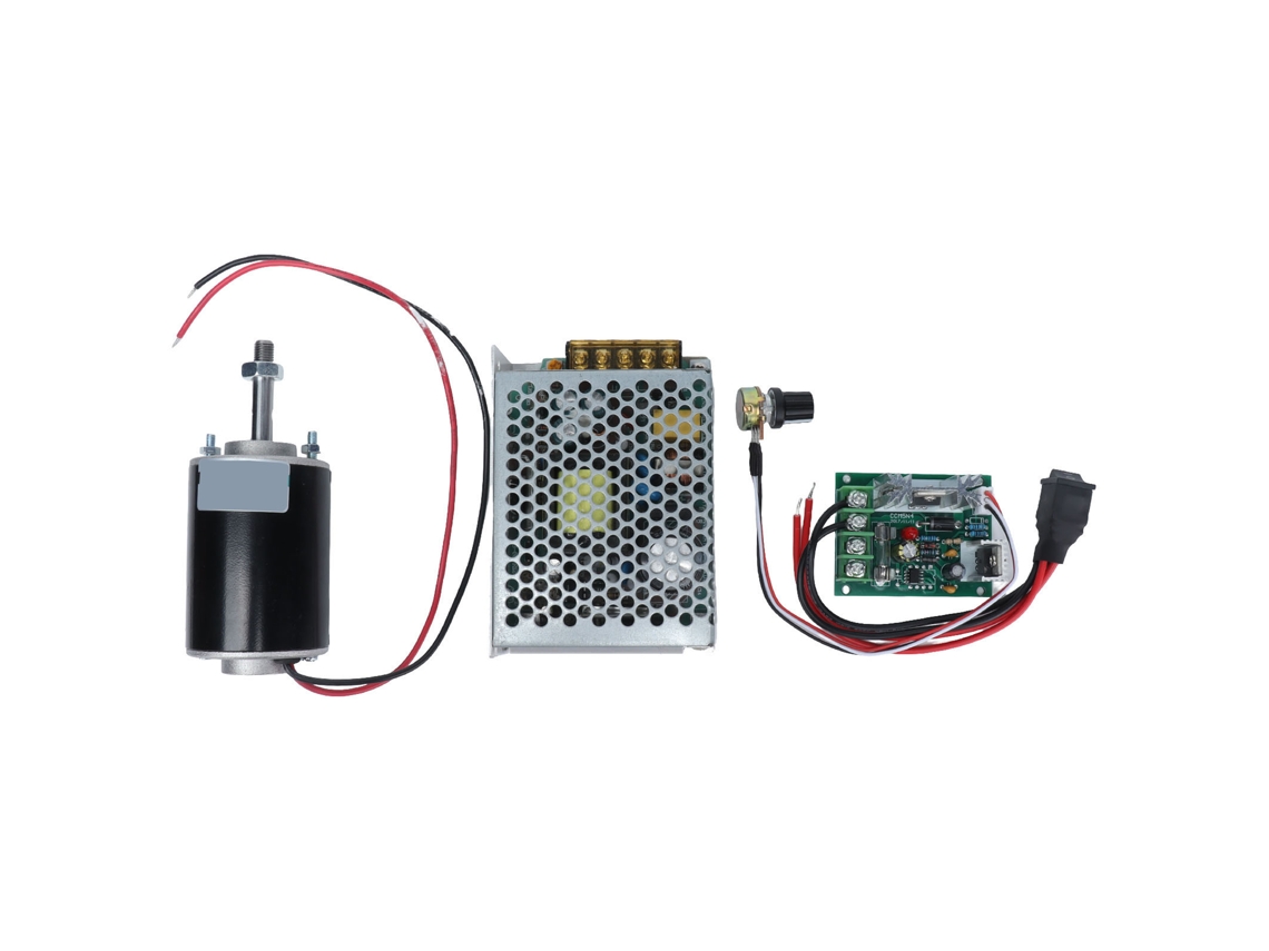 Motor Elétrico de Alta Velocidade Dc com Regulador 12v 3500rpm 30w com S/MARCA