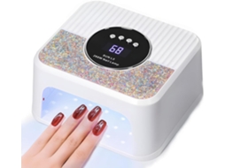 Lâmpada Led Para Unhas, Secador De Esmalte Em Gel Com 4 Temporizadores, 45 Lâmpadas E Sensor Automático