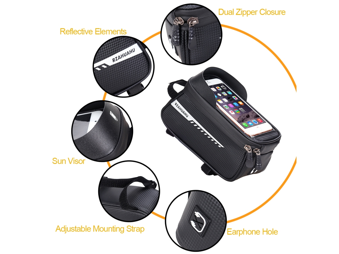 Bolsa Celular Bicicleta Impermeável Com Suporte Táctil