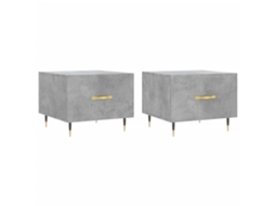 Coffee Table, Coffee Tables Vidaxl Cinzeto Madeira Processada (n/a)