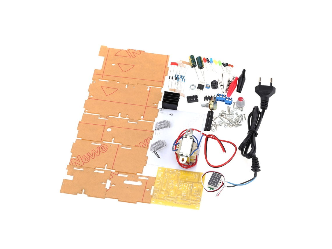 Kit De Fonte Regulada Ajustável 1.25v-12v Para Circuitos De Teste E Diy Eletrônico