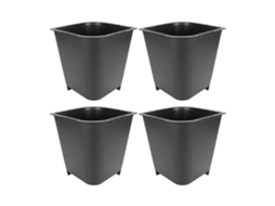 4 Suportes para Móveis Trapezoidais 8in, Heavy Duty, Aumento de Altura e Espaço, Preto