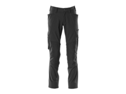 Calças Grandes Com Bolsos Para Joelheiras Accelerate 18079 Preto 49 / 32 MASCOT