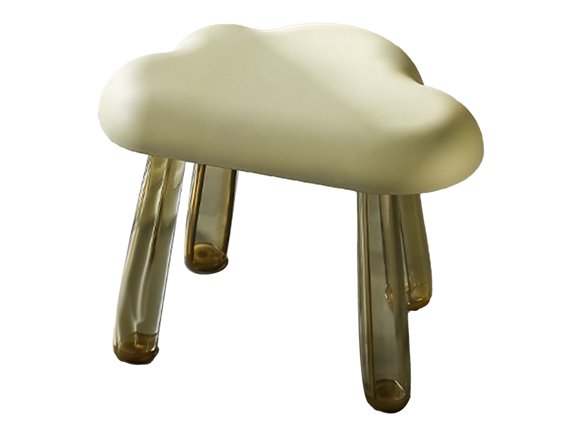 Banco Infantil, Design Em Forma De Nuvem, Banco Infantil Com Pernas Transparentes, Material Plástico, Cadeira Resistente Para Crianças, Para Uso Domés