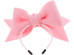 Faixa De Cabeça Com Laço Animais Estimação, Rosa, Leve E Portátil, Algodão