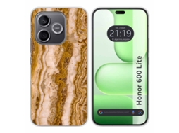 Capa Tumundosmartphone De Silicone Para Honor 600 Lite 5g Com Estampa De Mármore 10 Padrões