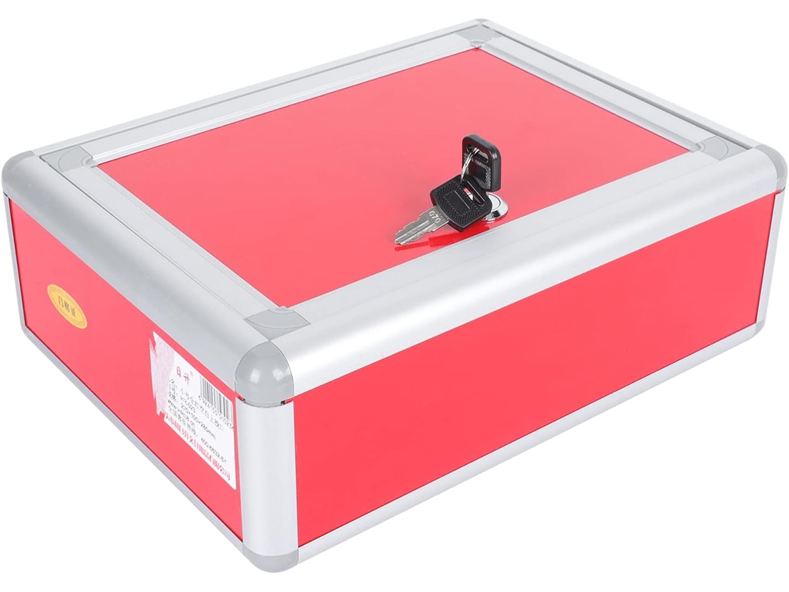 Caixa De Sugestões Multifuncional Em Metal Vermelho, Para Guardar Correspondências, Com