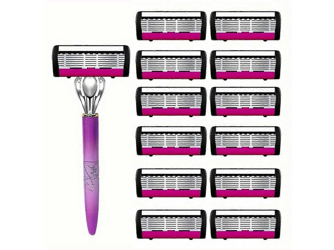 Barbeador Feminino Com 12 Lâminas, 7 Camadas, Design Ergonômico
