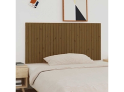 Vidaxl Cabeceira De Parede 185x3x90 Cm Pinho Maciço Castanho-mel
