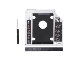 Universal 12,7 Mm 2,5 Sata Para Sata 2nd Hdd Ssd Bandeja Adaptadora De Disco Rígido