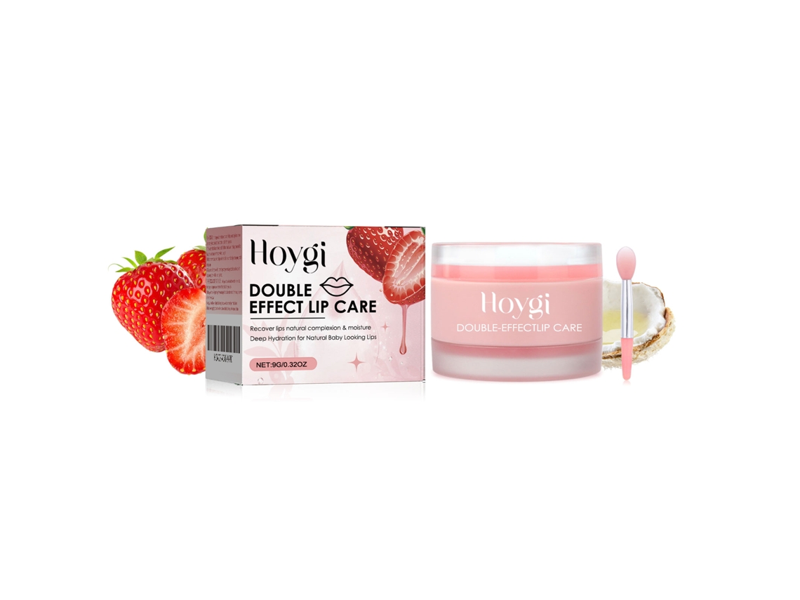 Bálsamo Labial Hoygi Efeito Duplo Hidratação Anti-raspagem Exfoliante Redução De Linhas